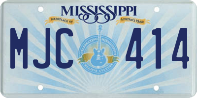 MS license plate MJC414