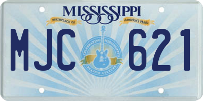 MS license plate MJC621