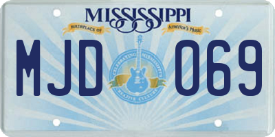 MS license plate MJD069