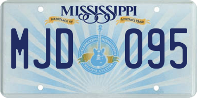 MS license plate MJD095