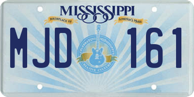 MS license plate MJD161