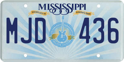 MS license plate MJD436