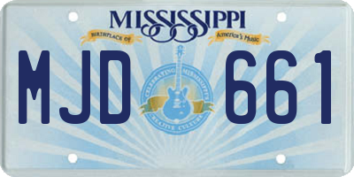 MS license plate MJD661