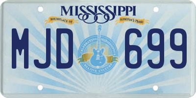 MS license plate MJD699