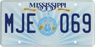 MS license plate MJE069