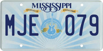 MS license plate MJE079