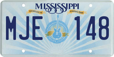 MS license plate MJE148