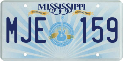 MS license plate MJE159