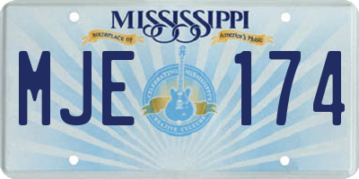 MS license plate MJE174