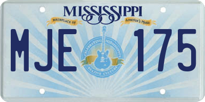 MS license plate MJE175