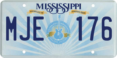 MS license plate MJE176