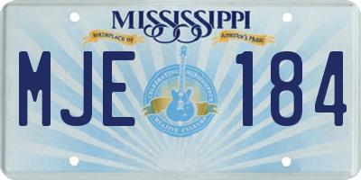 MS license plate MJE184