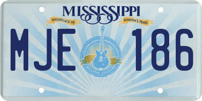 MS license plate MJE186