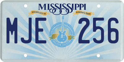 MS license plate MJE256
