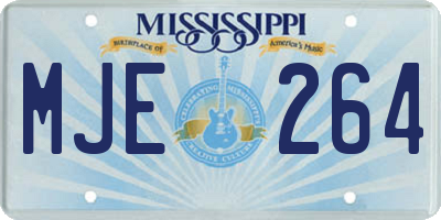 MS license plate MJE264
