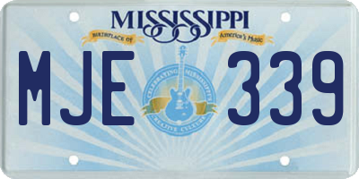MS license plate MJE339