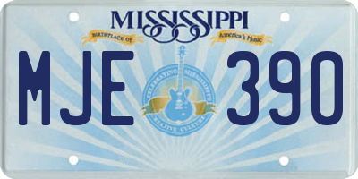 MS license plate MJE390