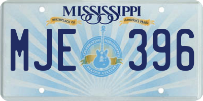 MS license plate MJE396