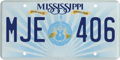 MS license plate MJE406
