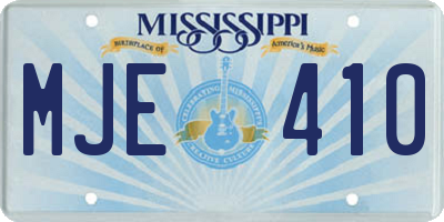 MS license plate MJE410