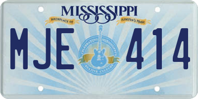 MS license plate MJE414