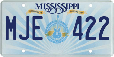 MS license plate MJE422
