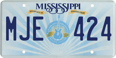 MS license plate MJE424