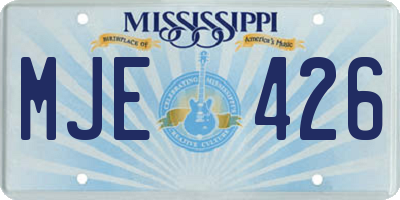 MS license plate MJE426