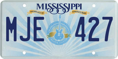 MS license plate MJE427