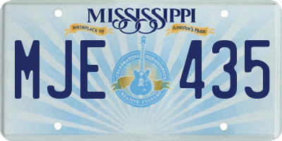 MS license plate MJE435