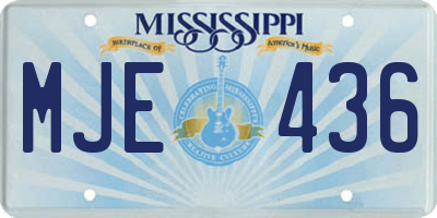 MS license plate MJE436