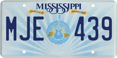 MS license plate MJE439