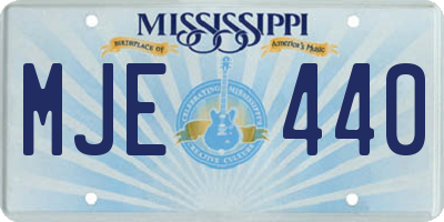 MS license plate MJE440