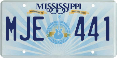 MS license plate MJE441