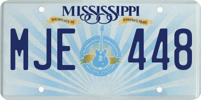 MS license plate MJE448