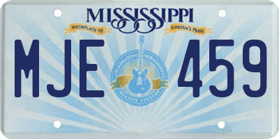 MS license plate MJE459