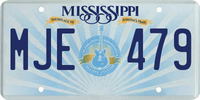 MS license plate MJE479