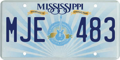 MS license plate MJE483
