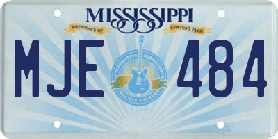 MS license plate MJE484