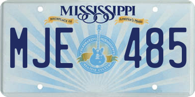 MS license plate MJE485