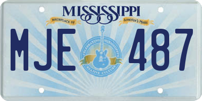 MS license plate MJE487