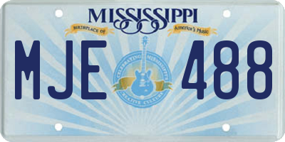 MS license plate MJE488