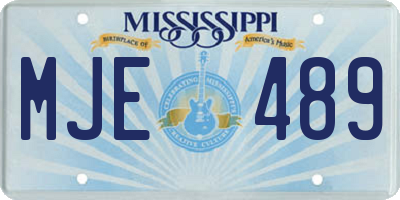 MS license plate MJE489