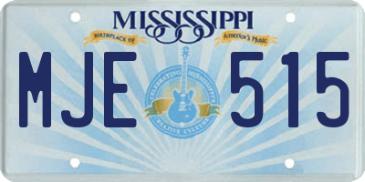MS license plate MJE515