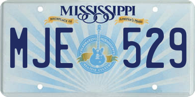 MS license plate MJE529