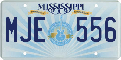 MS license plate MJE556