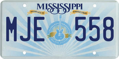 MS license plate MJE558
