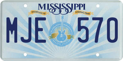 MS license plate MJE570