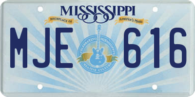 MS license plate MJE616