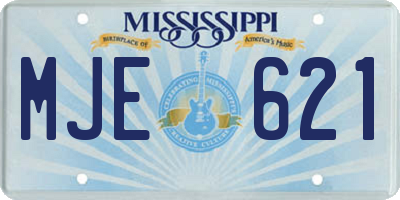MS license plate MJE621